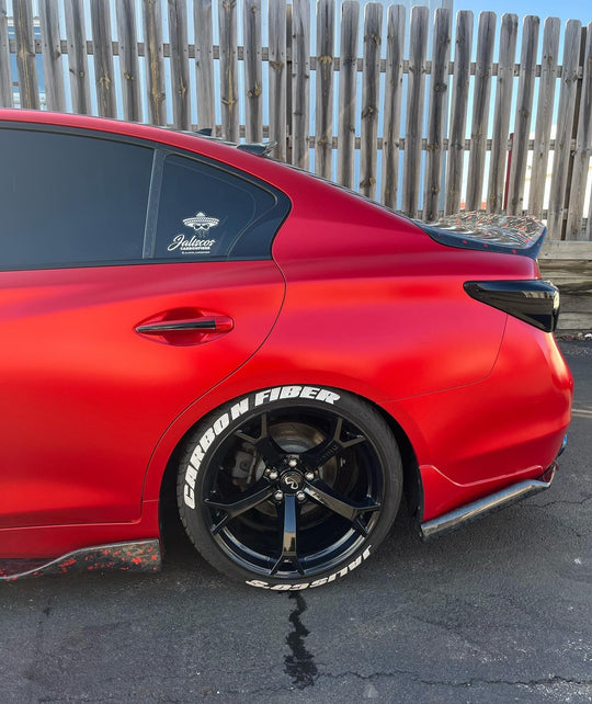 JCF Carbon Fiber Diffuser Extensions | Compatible with Infiniti Q50 & Q60 | Read Description