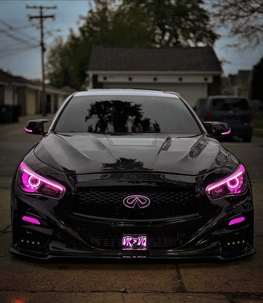 (IN STOCK) JCF CARBON FIBER FRONT BUMPER 'IMPUL' STYLE | Compatible w/ Infiniti Q50