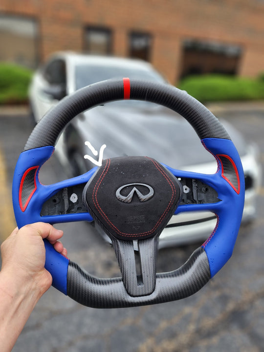 Jalisco's CarbonFiber Custom Airbag Cover | Infiniti Q60 2017+ & Q50 2018+ | Read Description