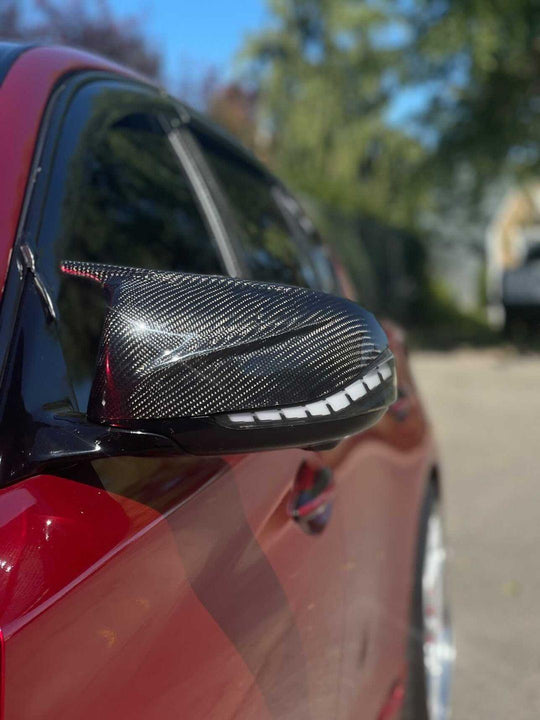 Jalisco's CarbonFiber V2 M-Style Mirror Cap Replacements | Infiniti Q50 Q60