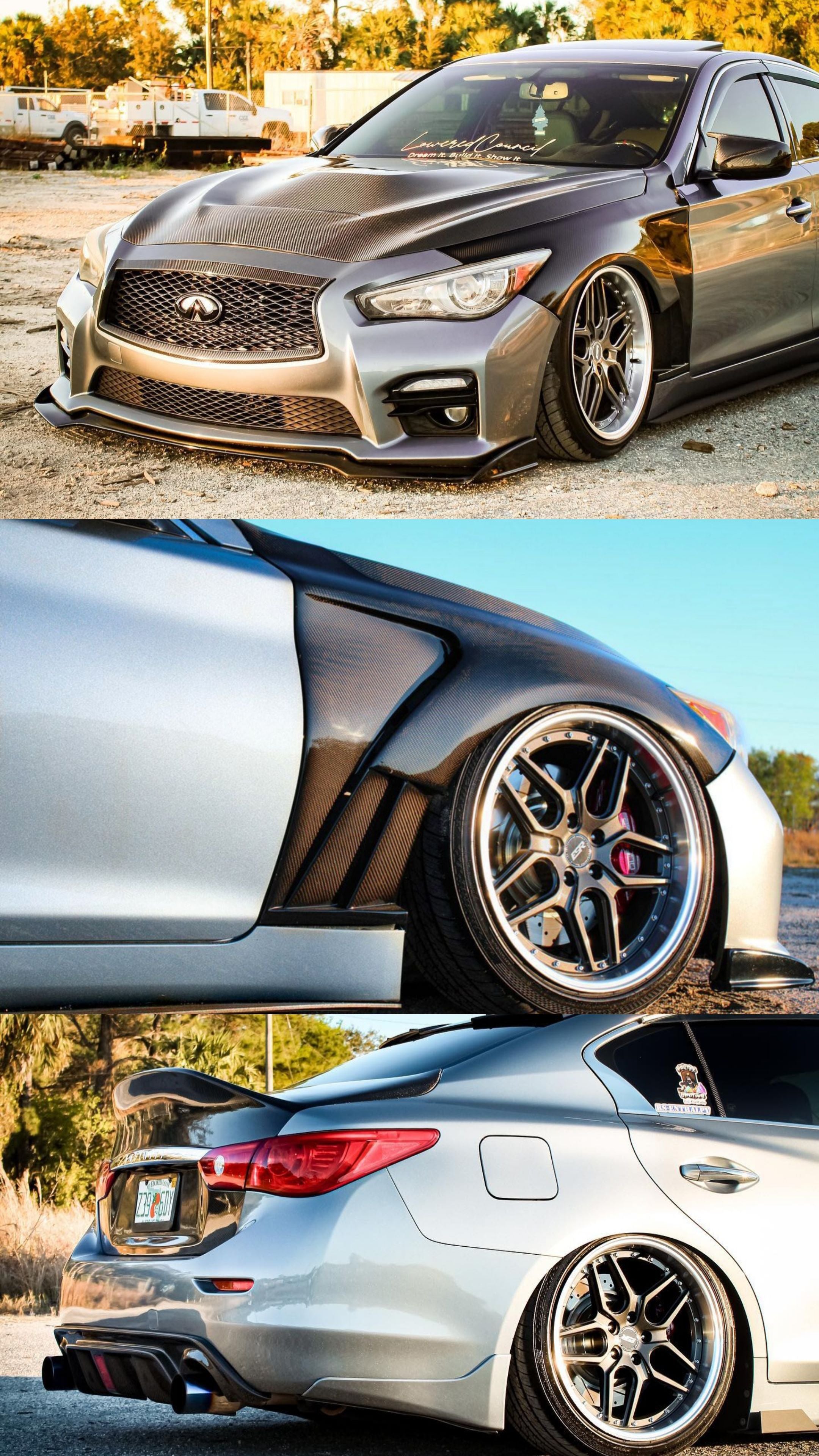 JCF Carbon Fiber Fenders | Infiniti Q50 V1 & V2 IN STOCK