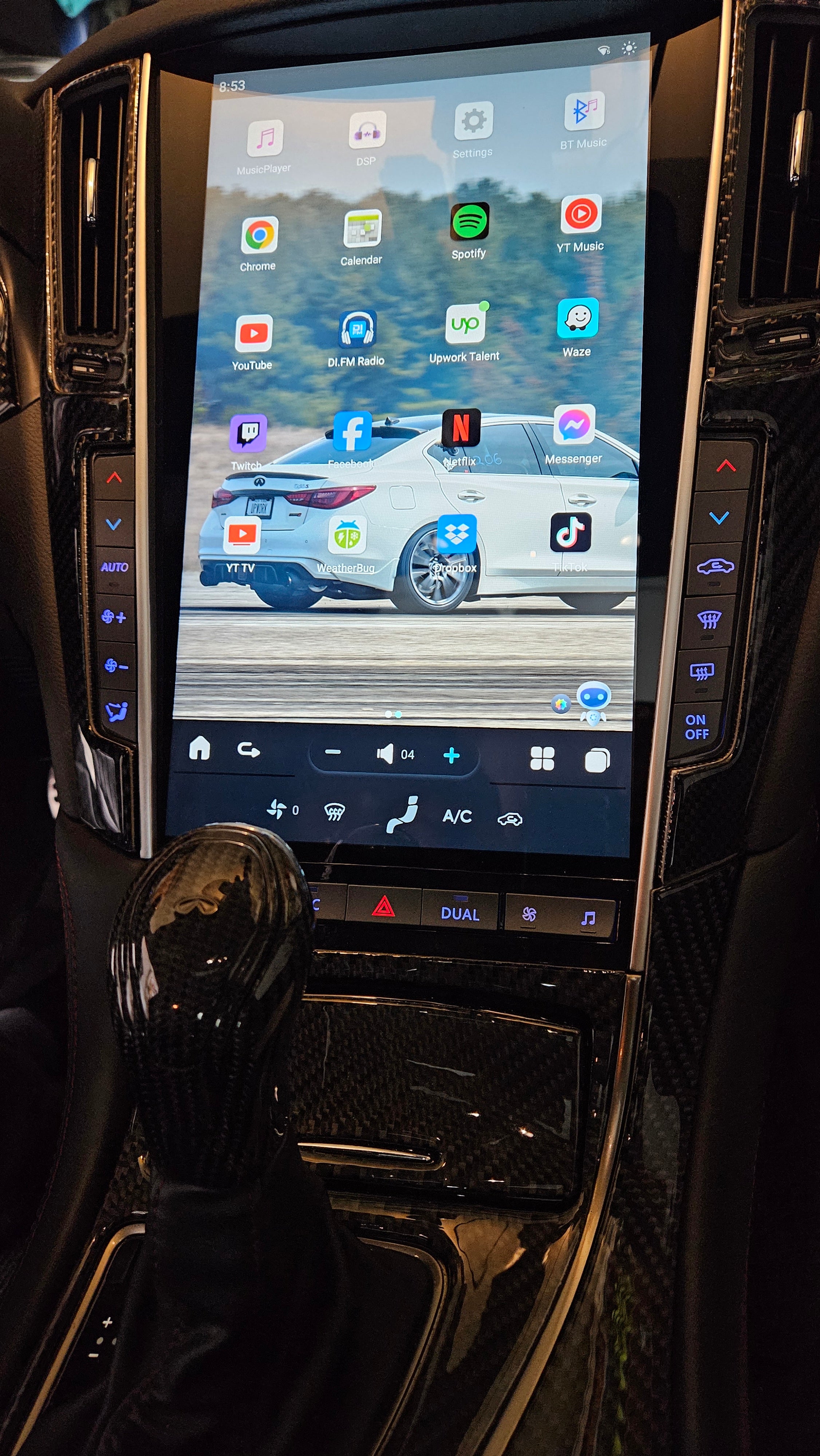 JCF 'Tesla-Style' Apple Carplay/Android Auto Mark 7 Screen Replacement ...