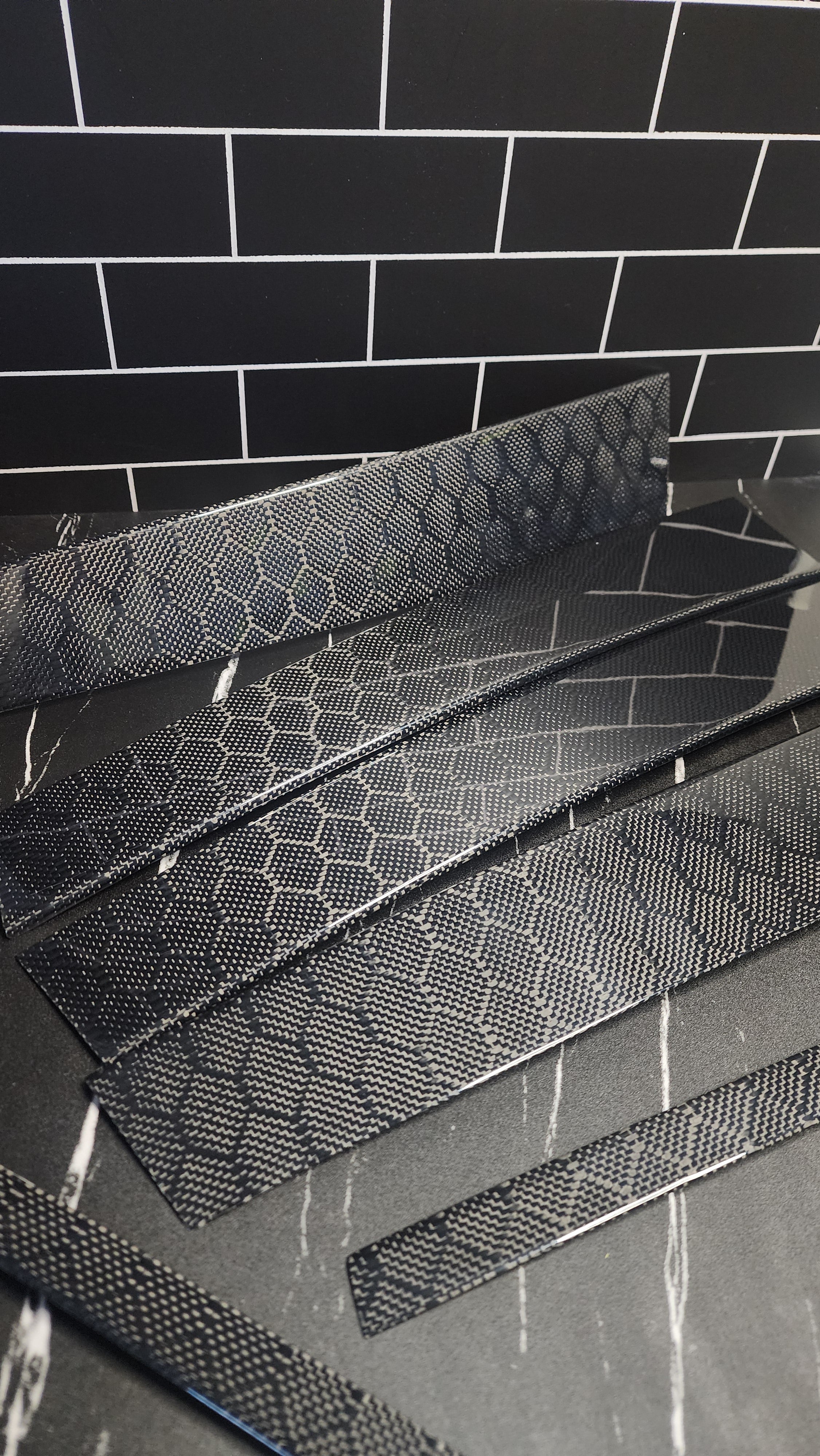 JCF Carbon Fiber B Pillars Overlay Set | Compatible with Infiniti Q50