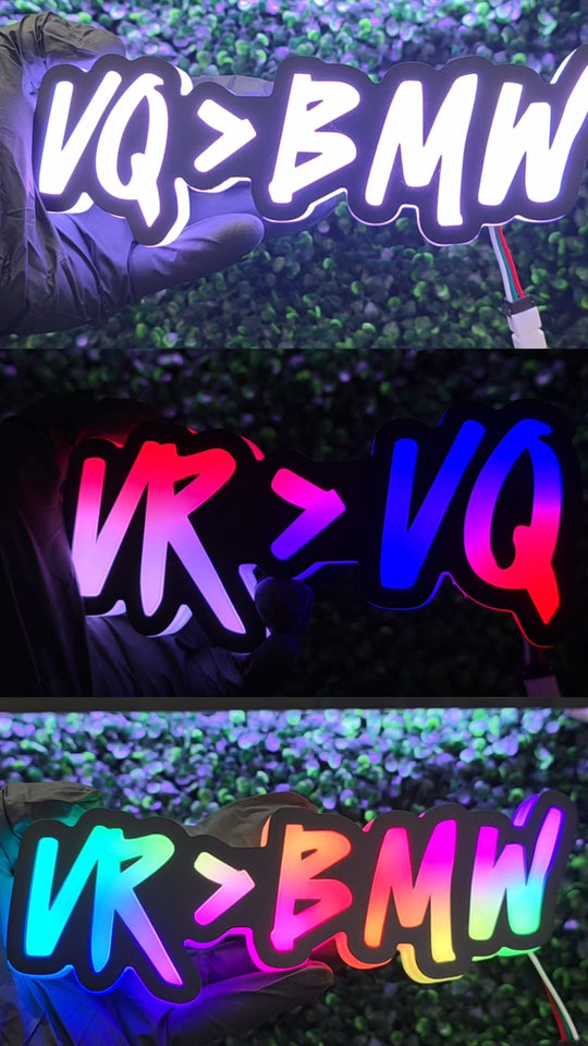JCF Infiniti Q50 Q60 G37 LED RGB Logo | UNIVERSAL FIT VR>VQ VQ>VR VR>BMW