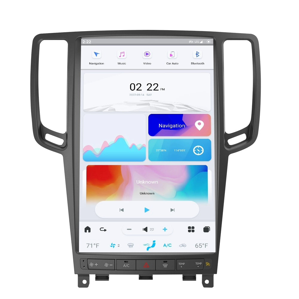 JCF 'Tesla-Style' Apple Carplay/Android Auto Mark 6 Screen Replacement | Infiniti G37 2007-2013