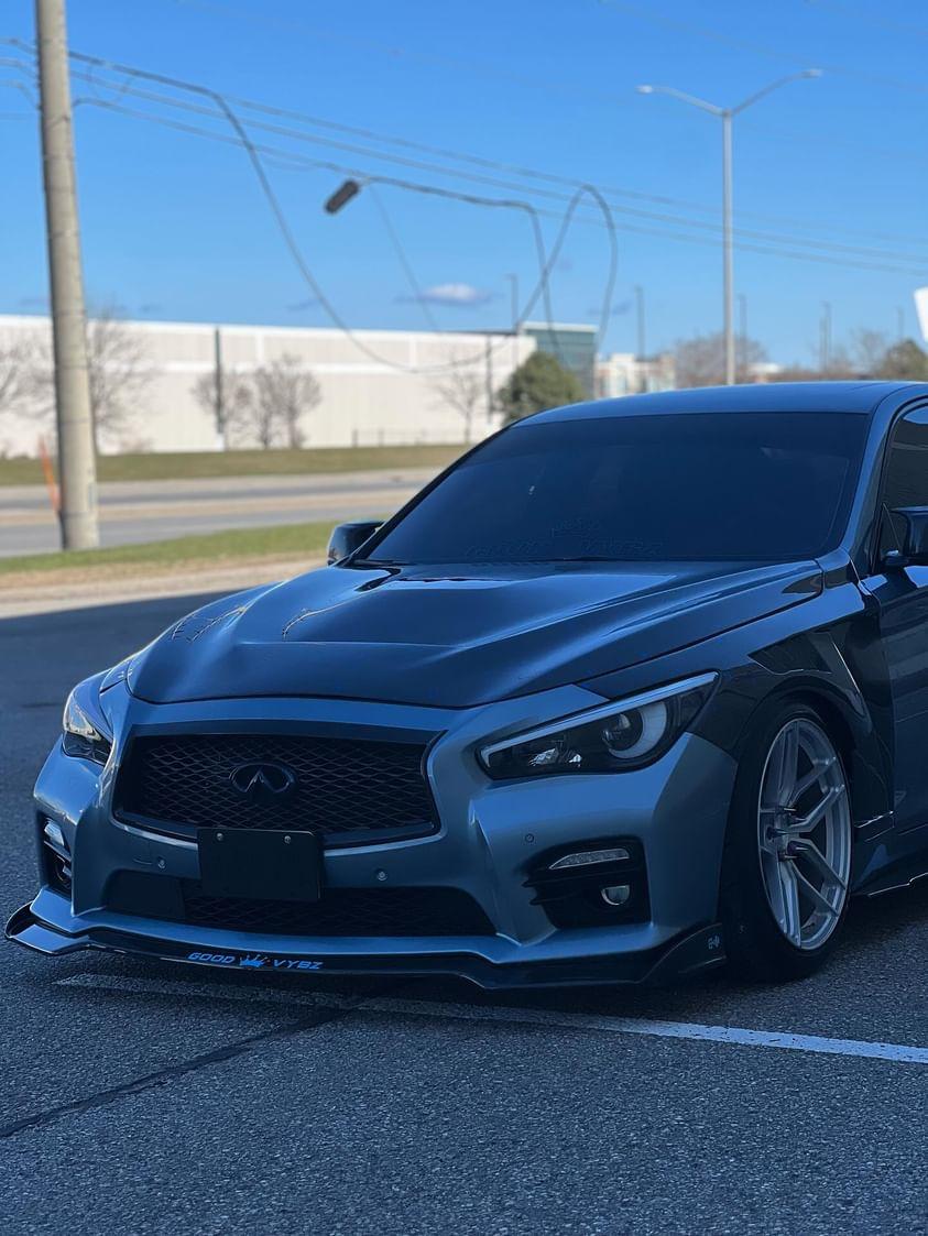 JCF Carbon Fiber Hood 'GTS' Style | Compatible with Infiniti Q50