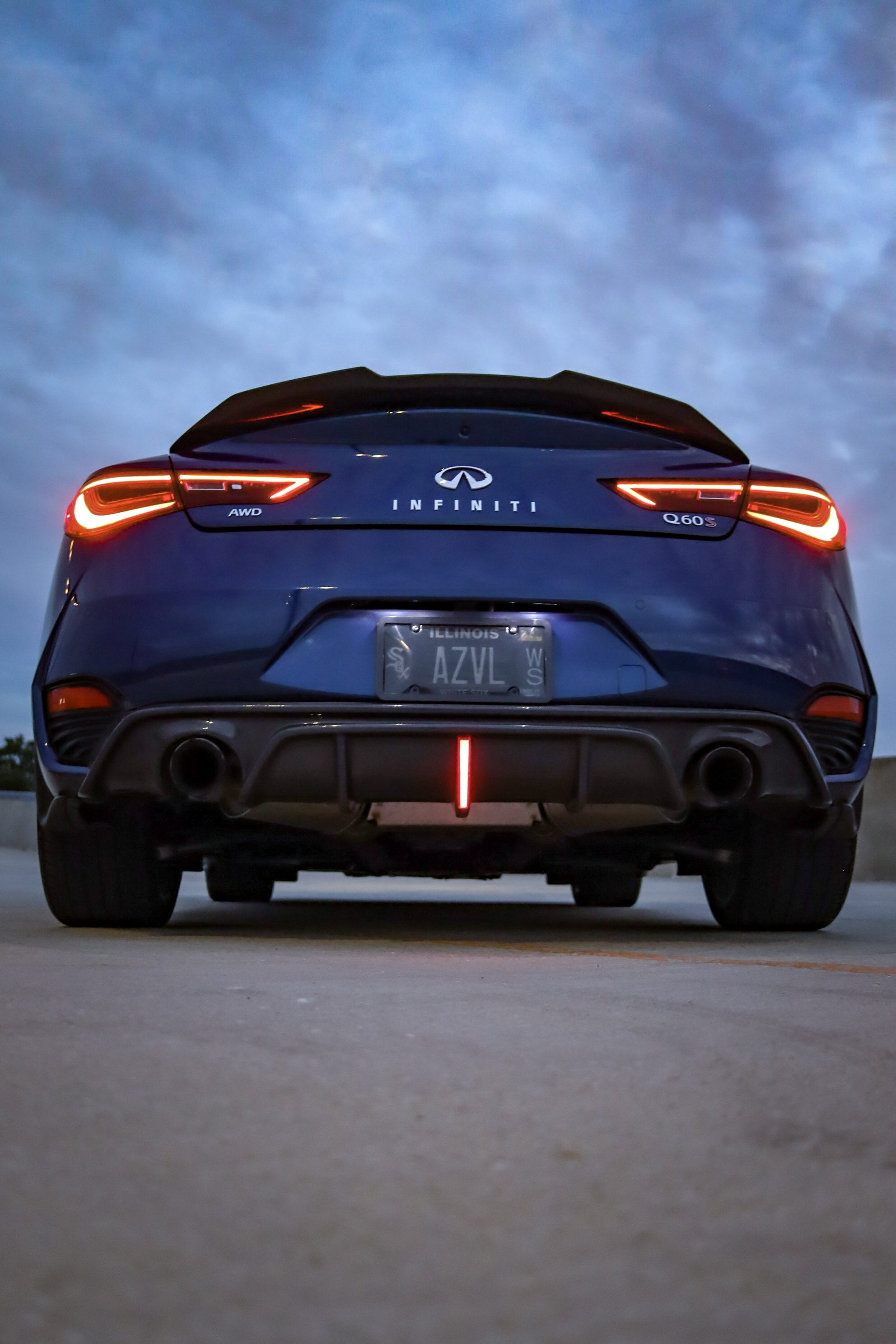 JCF Carbon Fiber V2 3rd Brake Light Diffuser | Compatible with Infinit ...