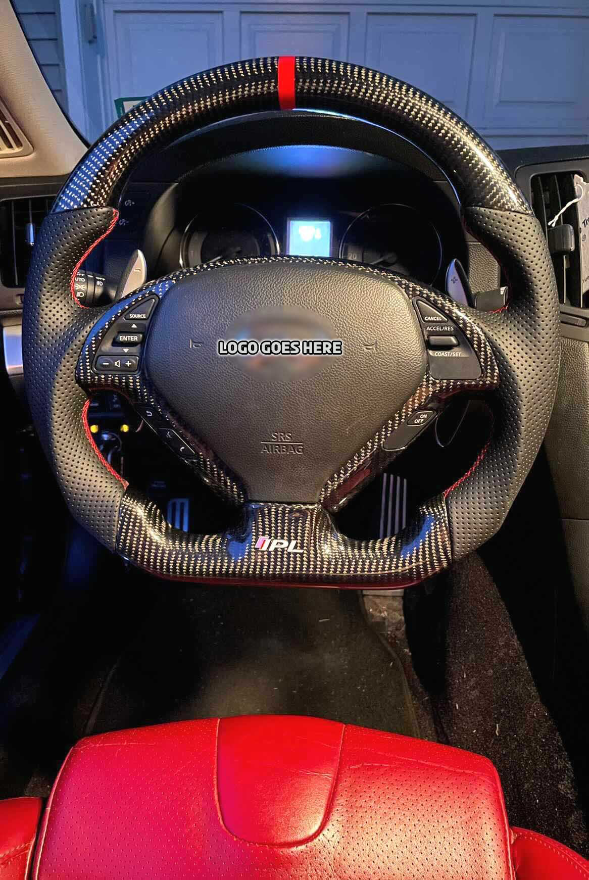 JCF Custom Carbon Fiber Custom Steering Wheel | Compatible with Infiniti G37