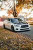 Load image into Gallery viewer, Front angle of Infiniti Q50 equipped with JCF Carbon Fiber Splitter, emphasizing sporty look
