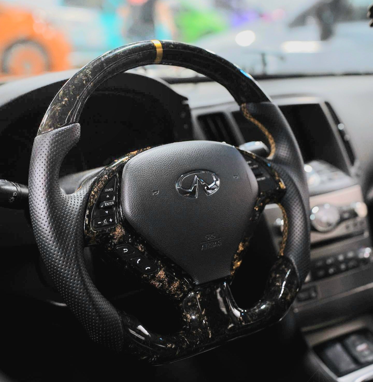 JCF Custom Carbon Fiber Custom Steering Wheel | Compatible with Infiniti G37