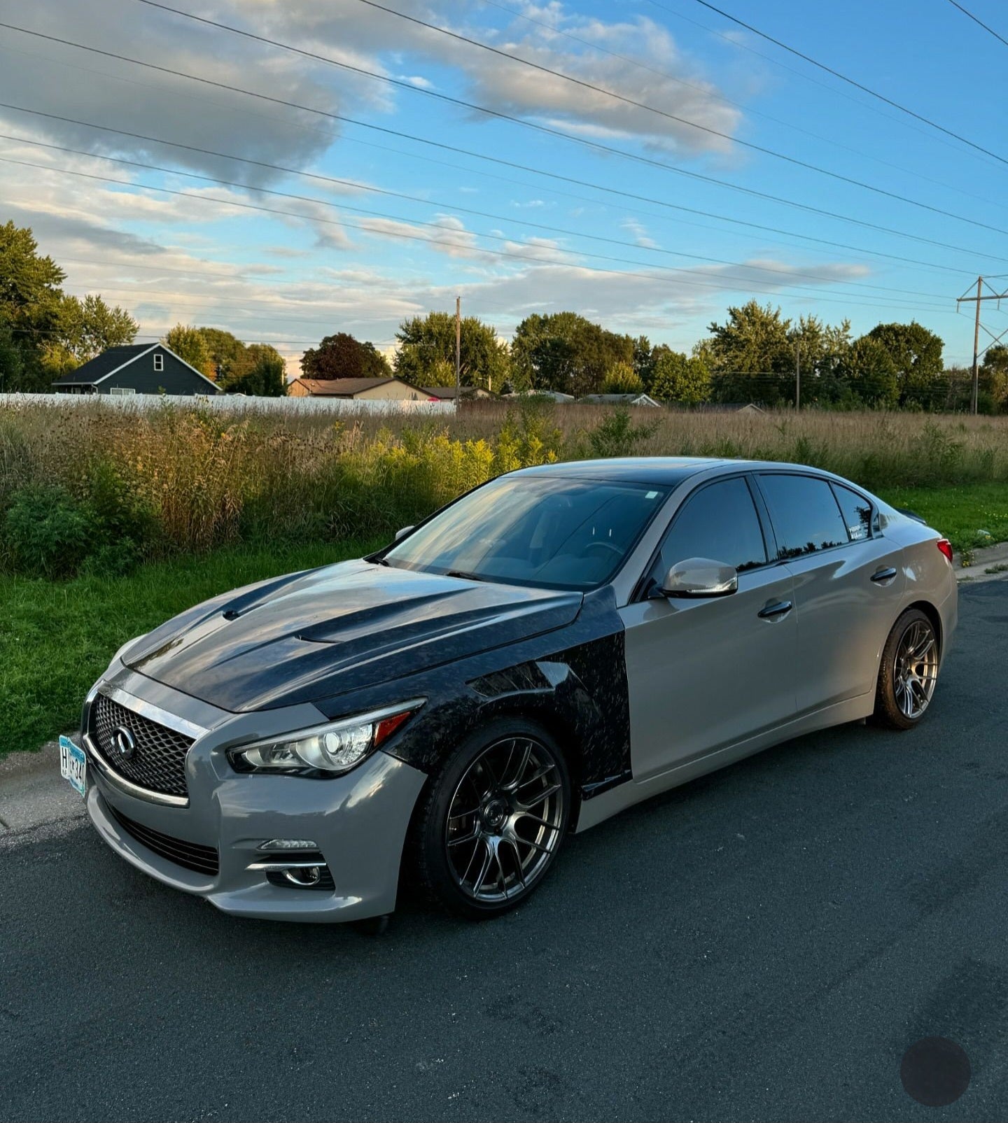 JCF Carbon Fiber Hood 'SEB' Style | Compatible with Infiniti Q50