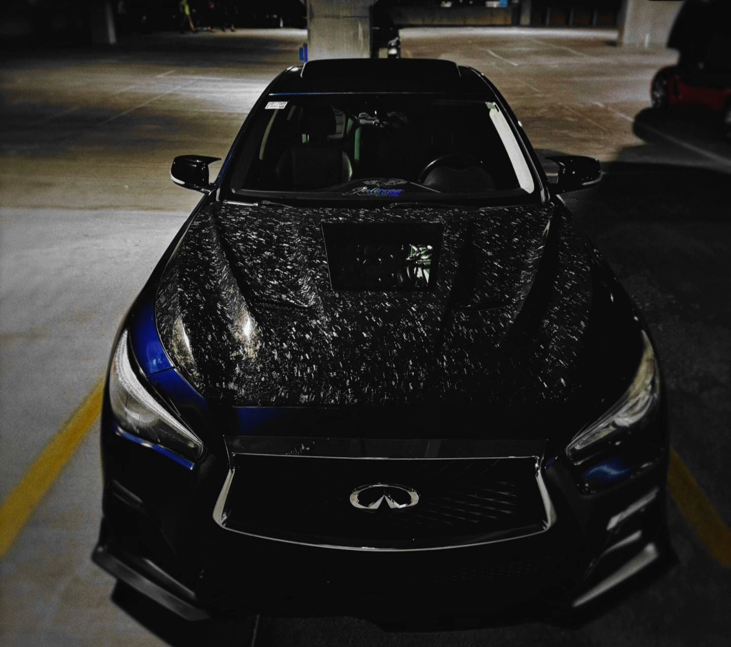 JCF Carbon Fiber 'Window' Hood | Compatible with Infiniti Q50 | Pre-Order Read Description