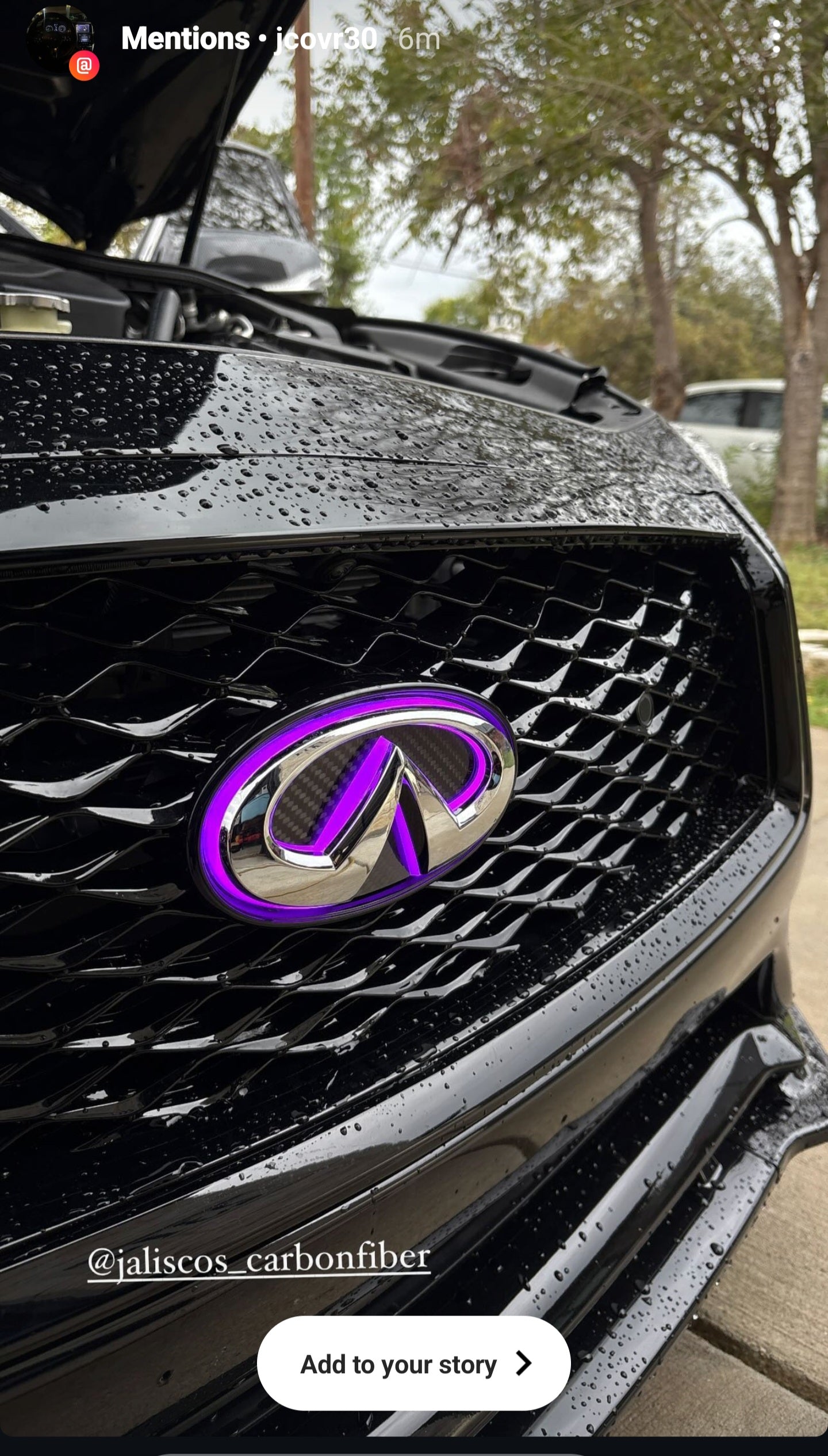 JCF V2 LED Logo Emblem | Compatible with Infiniti Q50 2014-2017