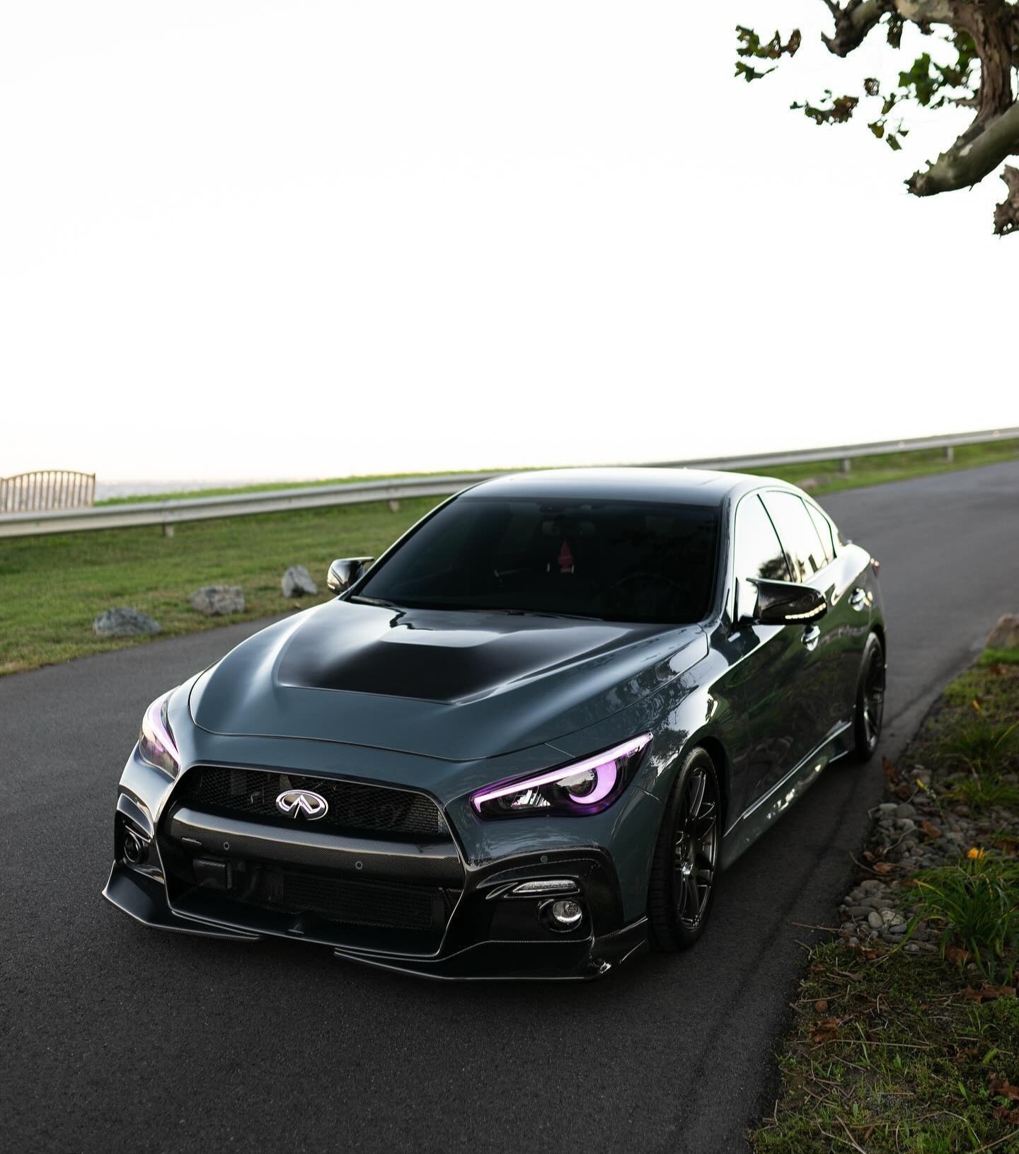 (IN STOCK) JCF Full Carbon Front Bumper GTR Style | Compatible w/ Infiniti Q50