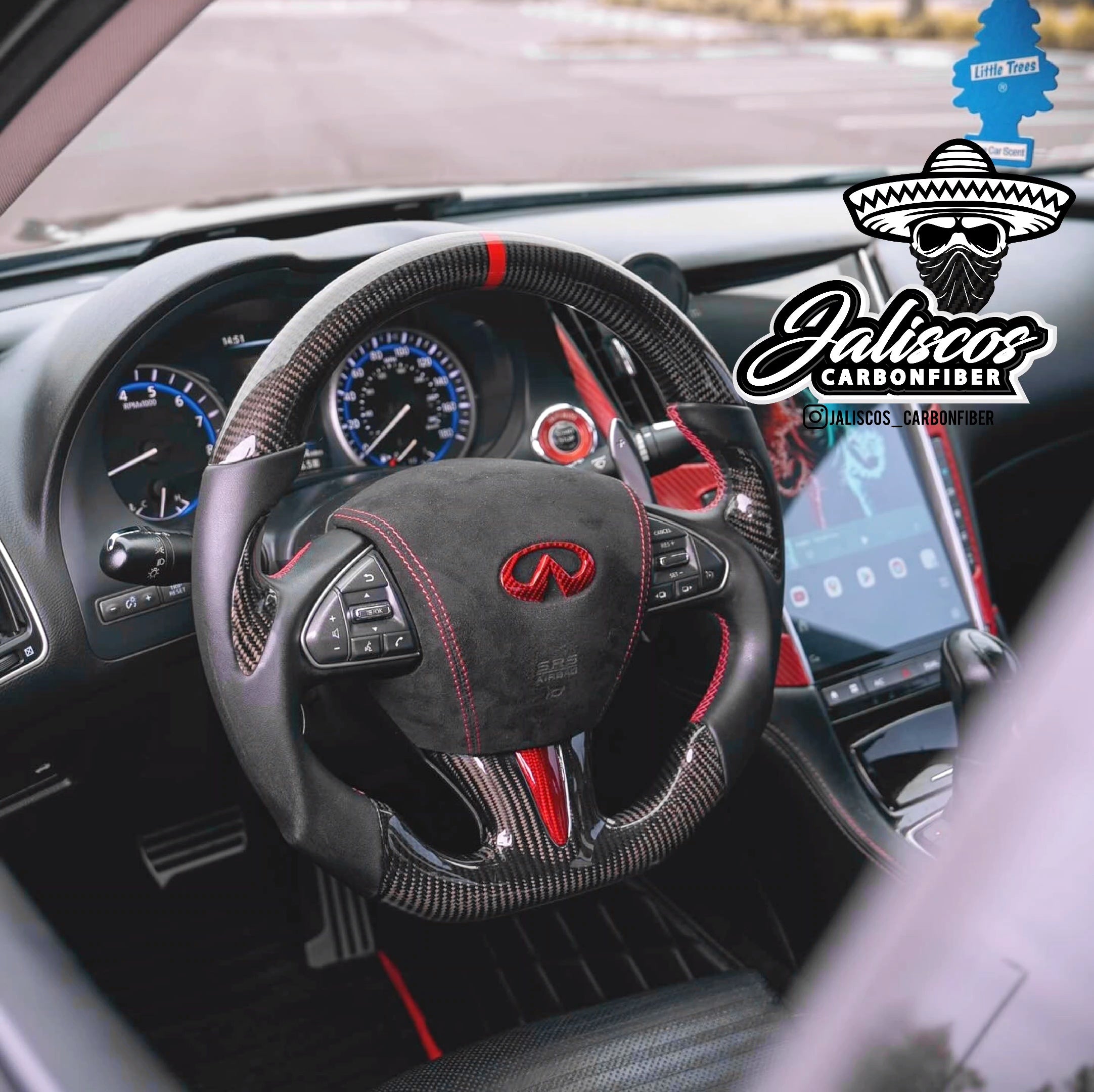 Jalisco's CarbonFiber Custom Steering Wheel | Infiniti Q50 2014-2017