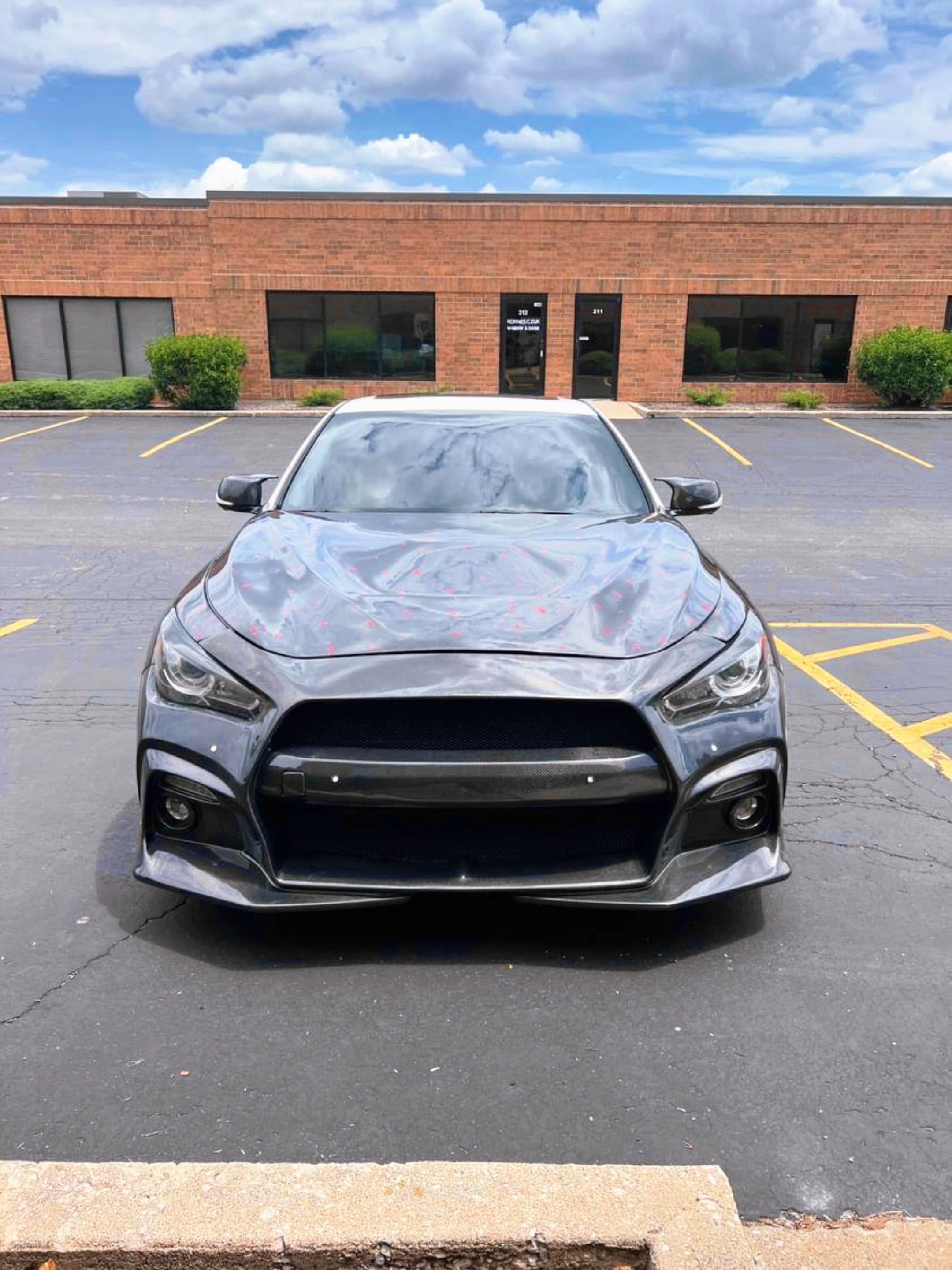 Q50 Front JCF Full Carbon Fiber Front Bumper for Infiniti Q50 14-18+ | Premium ...