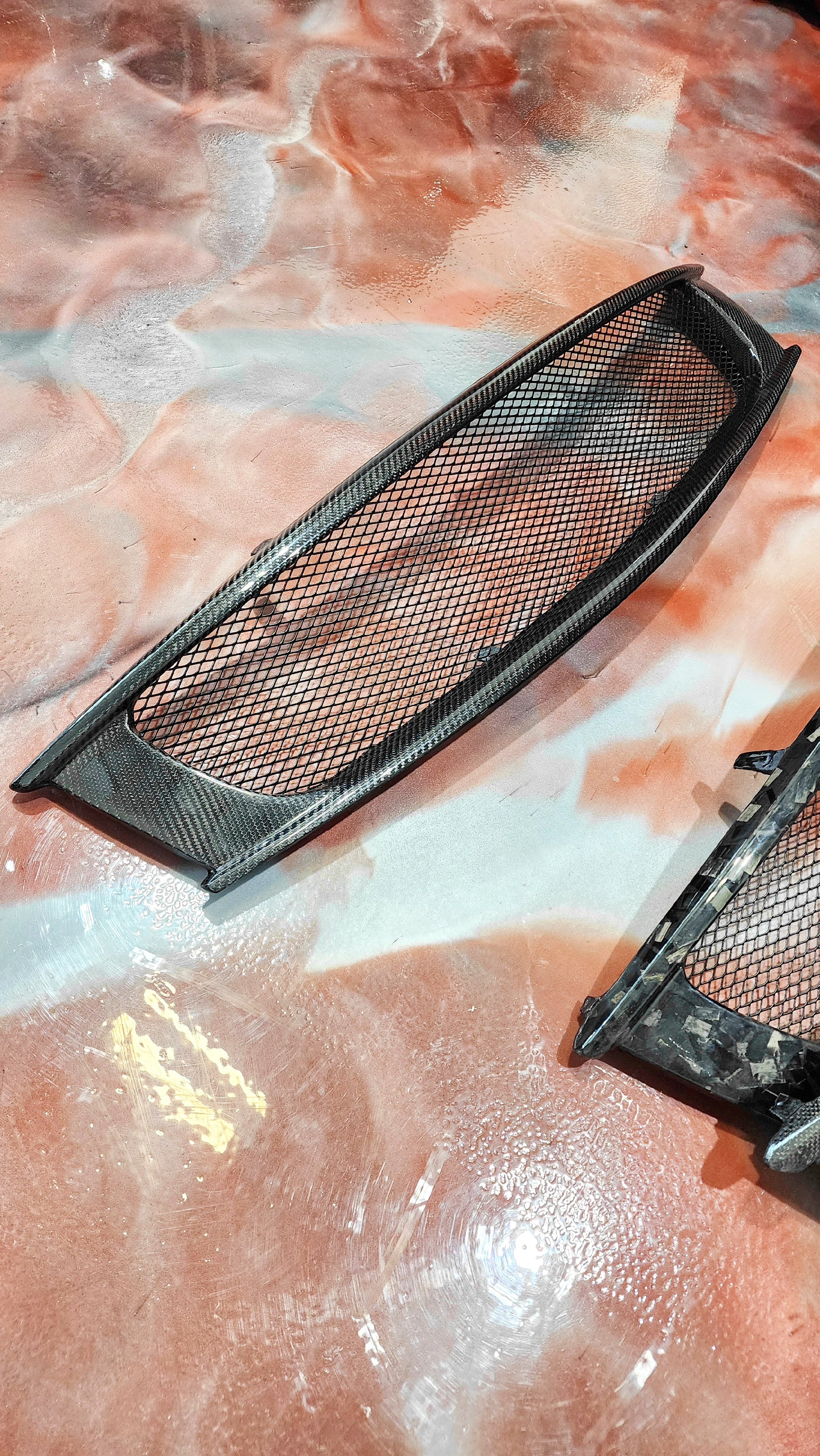 (IN STOCK) JCF Carbon Fiber Mesh Grille Replacement | Compatible w/ Infiniti G37 Sedan or Coupe