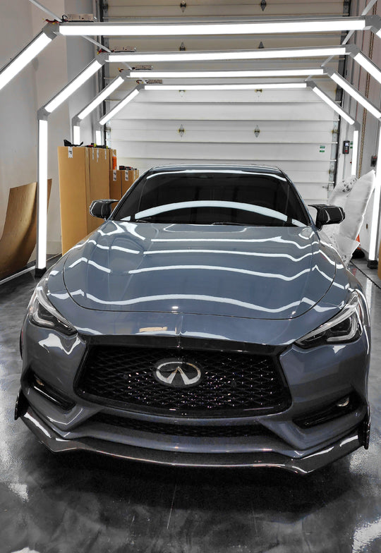 JCF Carbon Fiber Front Lip 1 Piece| Compatible w. Infiniti Q60