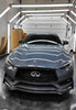 JCF Carbon Fiber Front Lip 1 Piece| Compatible w. Infiniti Q60