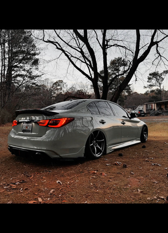 JCF V1 Duckbill Spoiler | Compatible with Infiniti Q50 CARBON FIBER