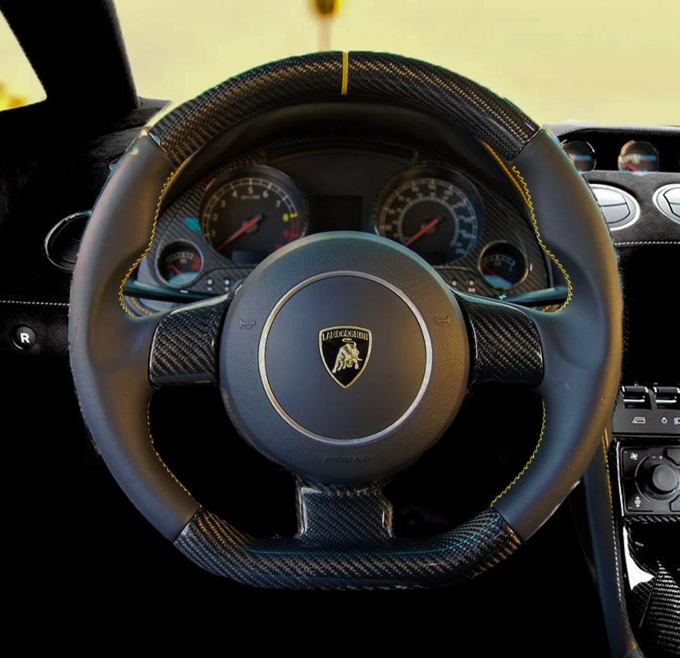 JCF Custom Carbon Fiber Steering Wheel Lamborghini Models