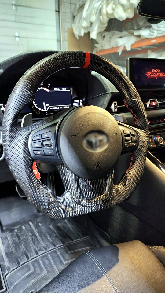 Jalisco's CF Carbon Fiber Custom Steering Wheel | Toyota Supra MK5