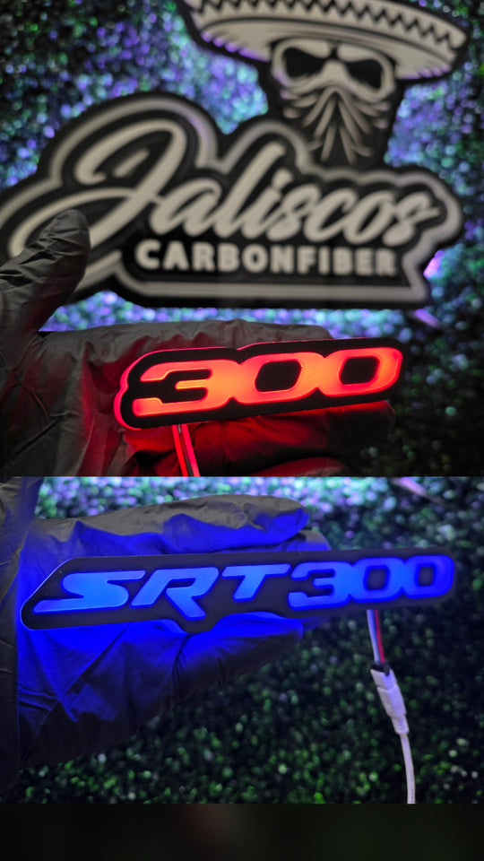JCF Flow Chrysler 300 LED RGB Grill Logo | SRT 300 Design w/ Remote/APP