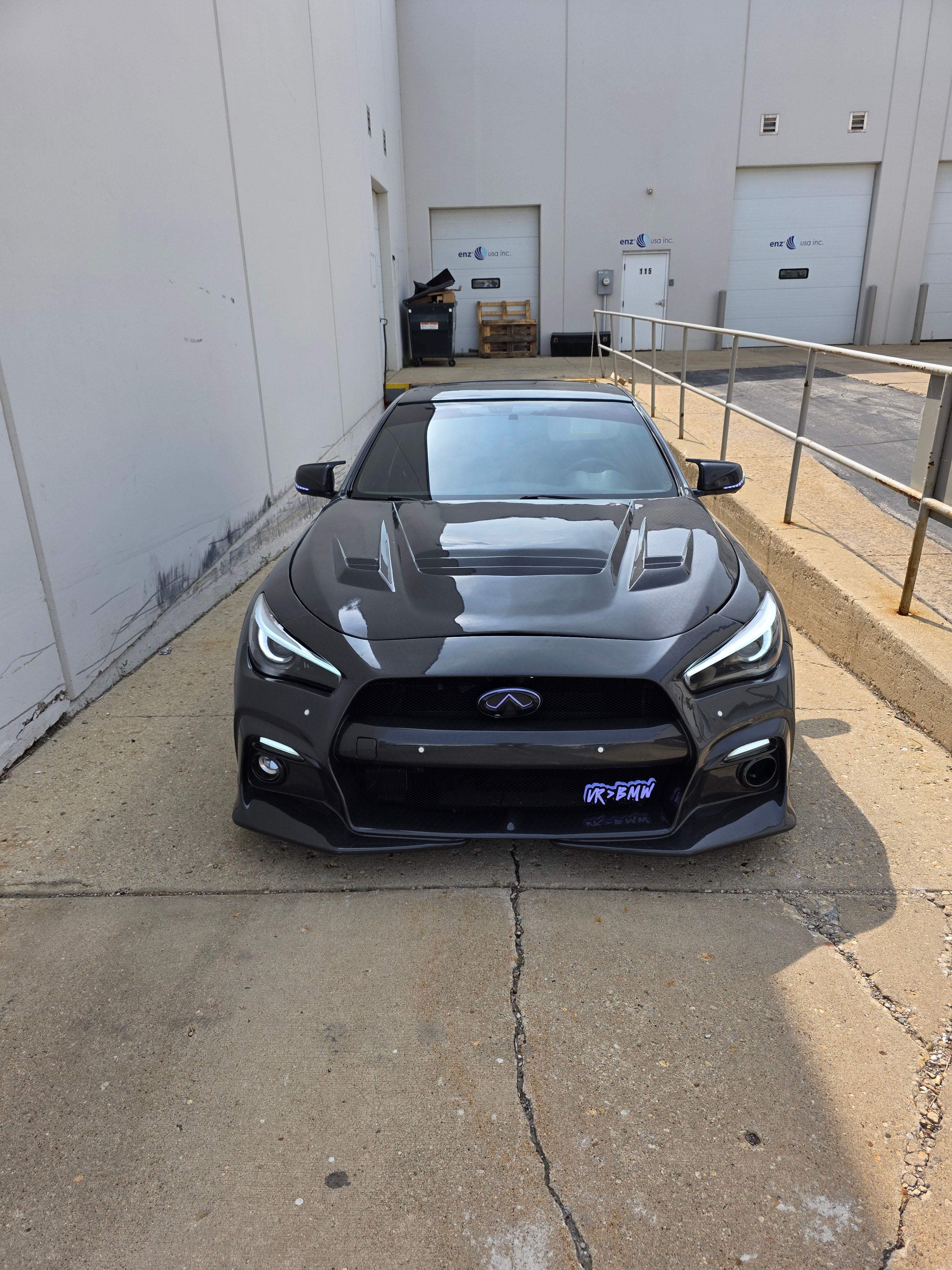 (IN STOCK) JCF Carbon Fiber ATTACK Hood V2 Style | Compatible w/ Infiniti Q50