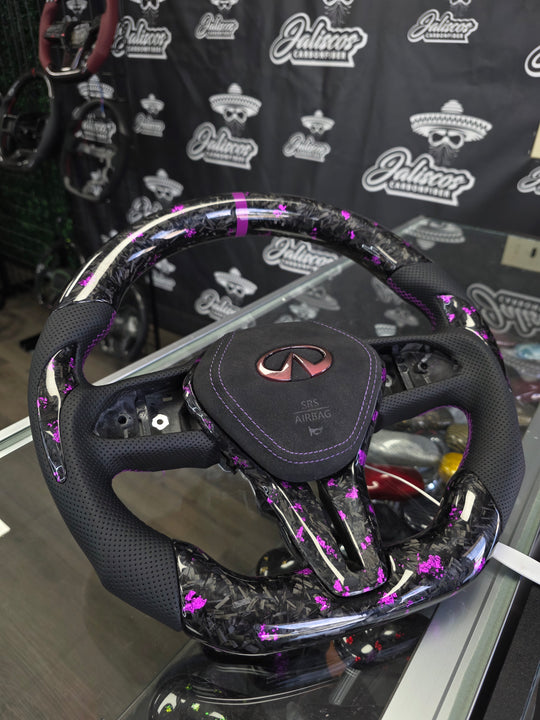 (IN STOCK) JCF Carbon Fiber Steering Wheel | Infiniti Q50 18+/Q60 17+ DISCOUNT FINAL SALE
