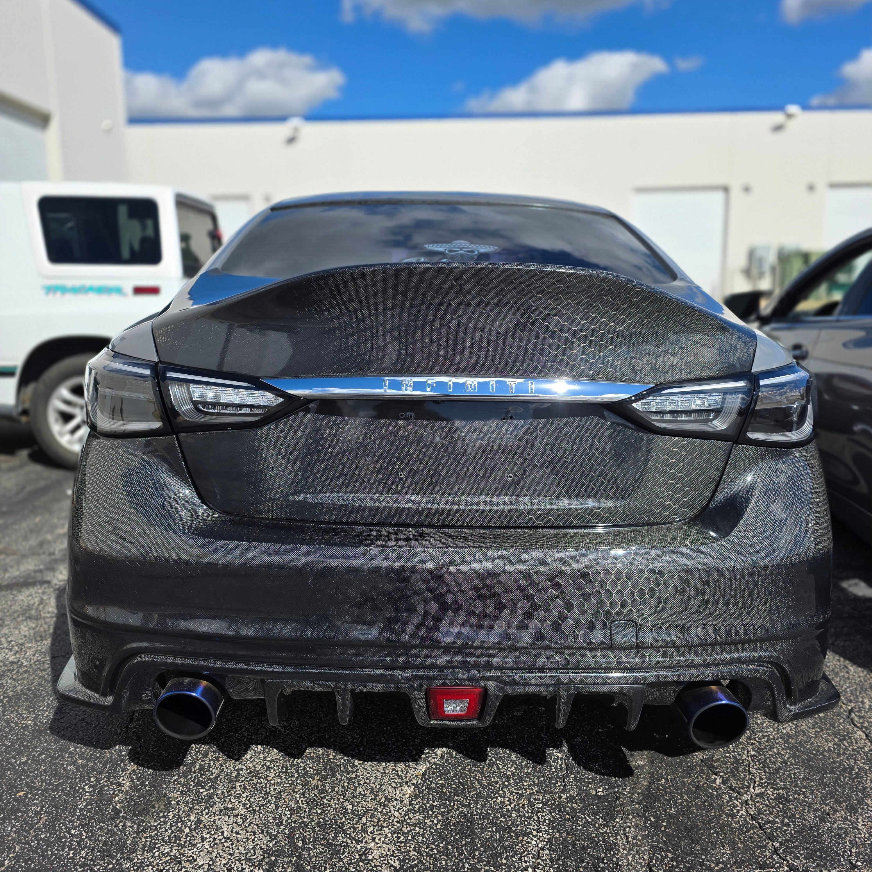 JCF Clear Taillights Replacement Set | Infiniti Q50 2014-17 & 2018+ OEM Style