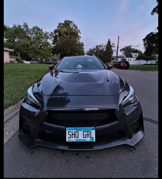 (IN STOCK)JCF Carbon Fiber Front Sport Bumper | Compatible w/ Infiniti Q50