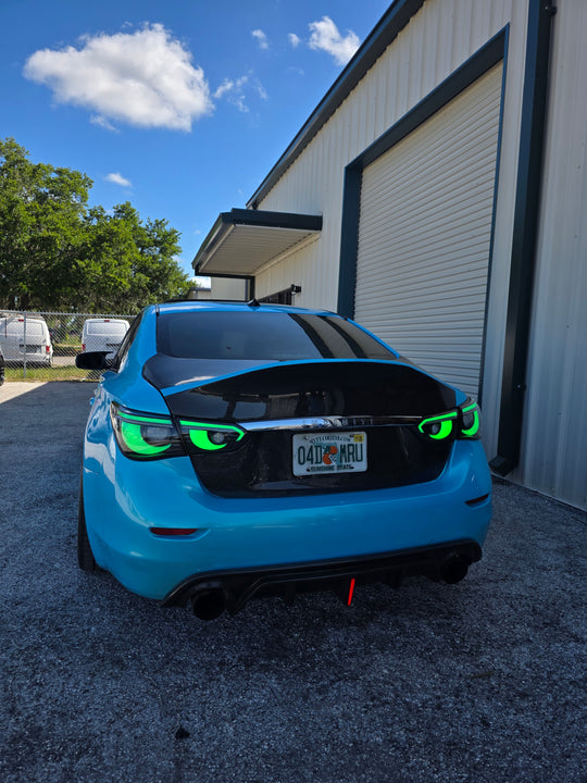 JCF RGB Clear Taillight Set | Compatible w/ Infiniti Q50 2014-17 Only