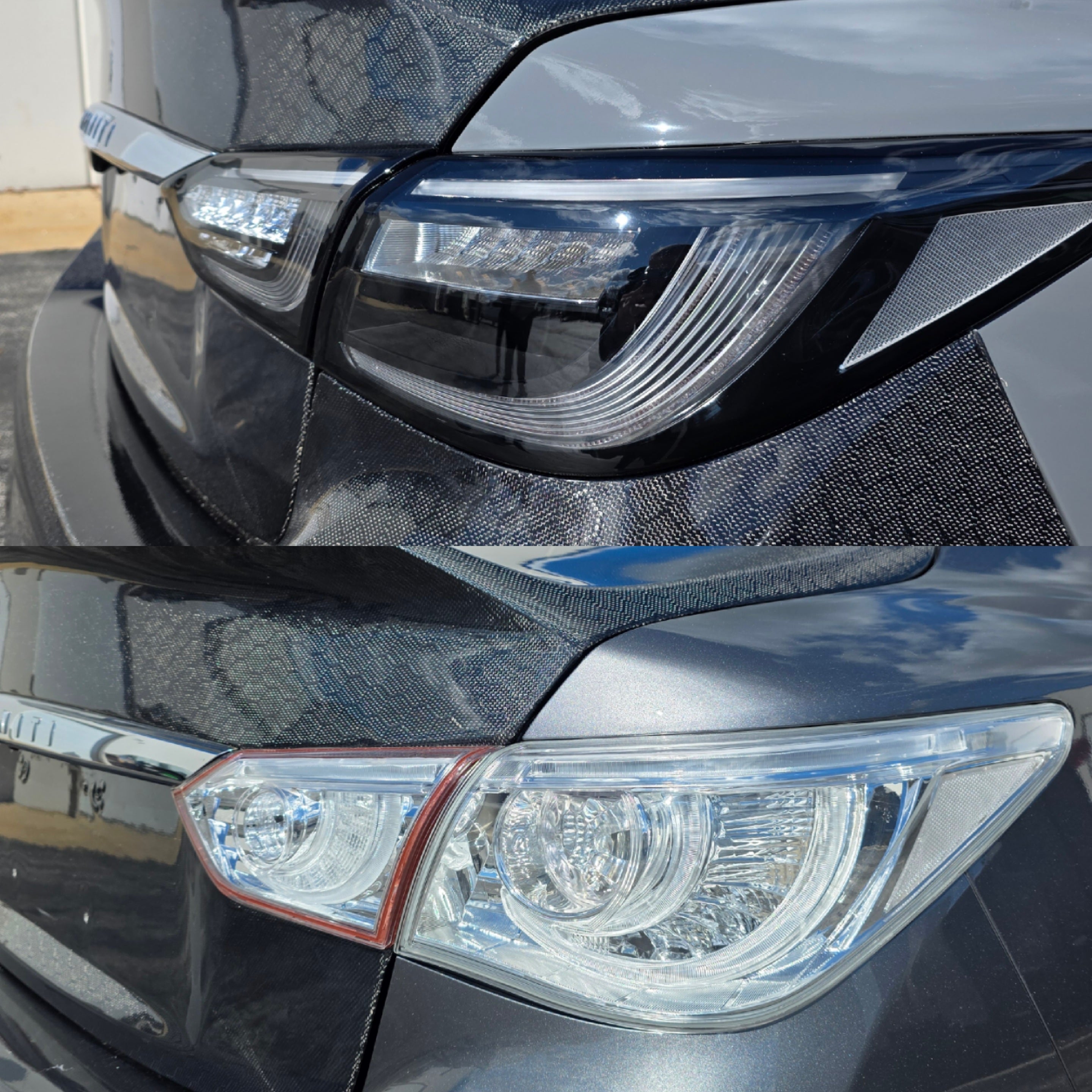JCF Clear Taillights Replacement Set | Infiniti Q50 2014-17 & 2018+ OEM Style