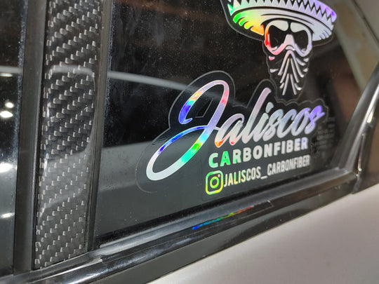 JCF Carbon Fiber B Pillars Overlay Set | Infiniti Q50 2014-22'