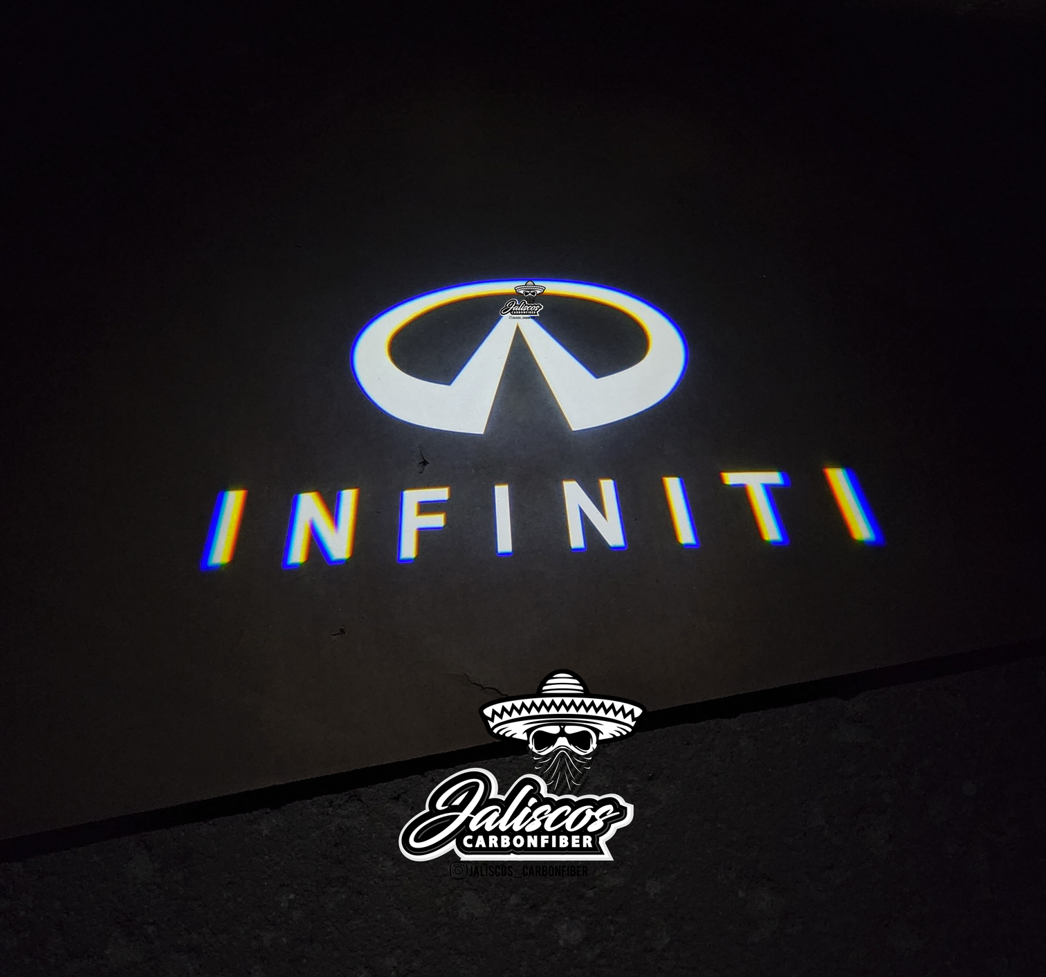 Real Carbon Fiber Front Grill Overlay Trim Cover For Infiniti Q50 (2018-2024) - Glossy UV Coated