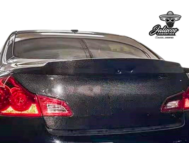 Jalisco's Carbon Fiber Duckbill Trunk Spoiler | Compatible with Infiniti G37 Sedan & Coupe