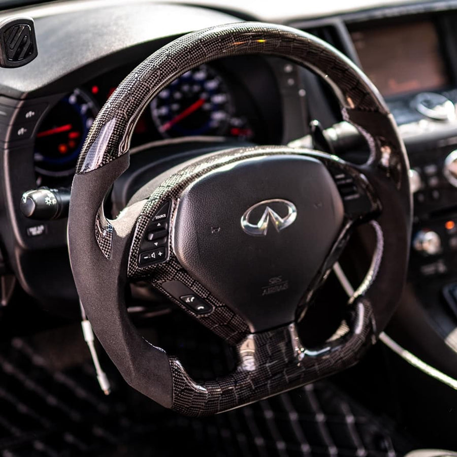 V2 G37 STEERING WHEELS Jaliscos Carbon Fiber