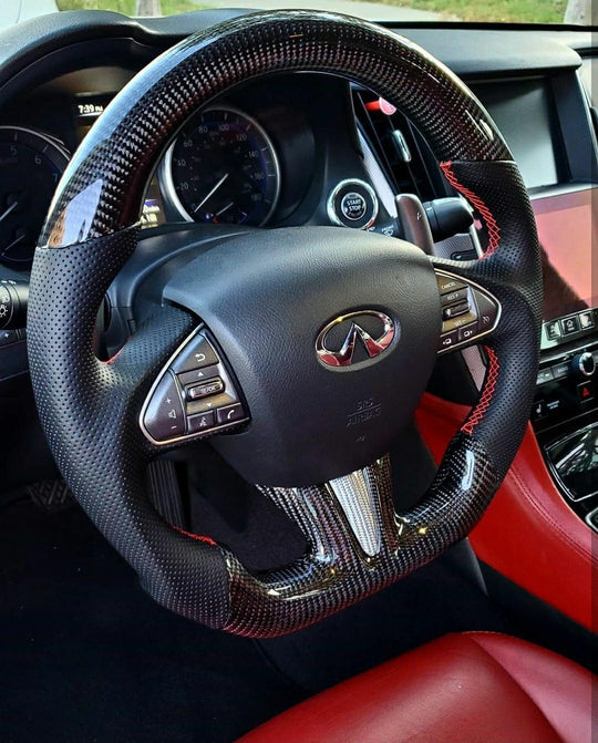Jalisco's CarbonFiber Custom Steering Wheel | Infiniti Q50 2014-2017