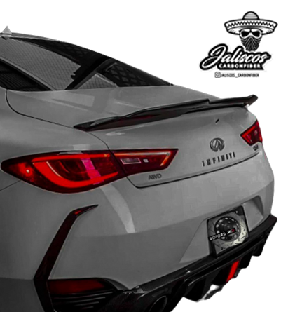 JCF Carbon Fiber M Style PSM Spoiler | Compatible with Infiniti Q60 2017+