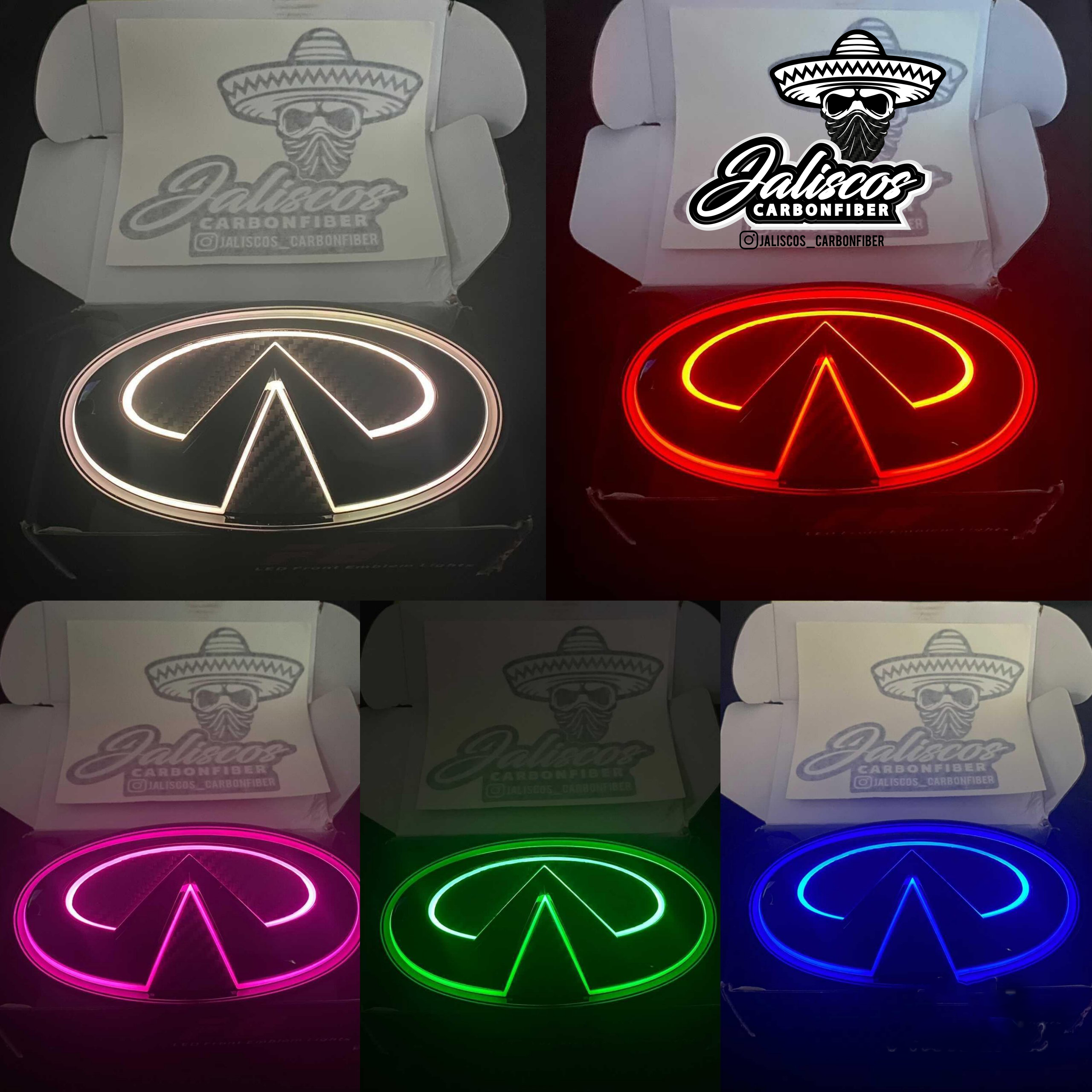 Jalisco's V2 RGB LED Front Logo Emblem for Infiniti Q50 2018+ with App Control