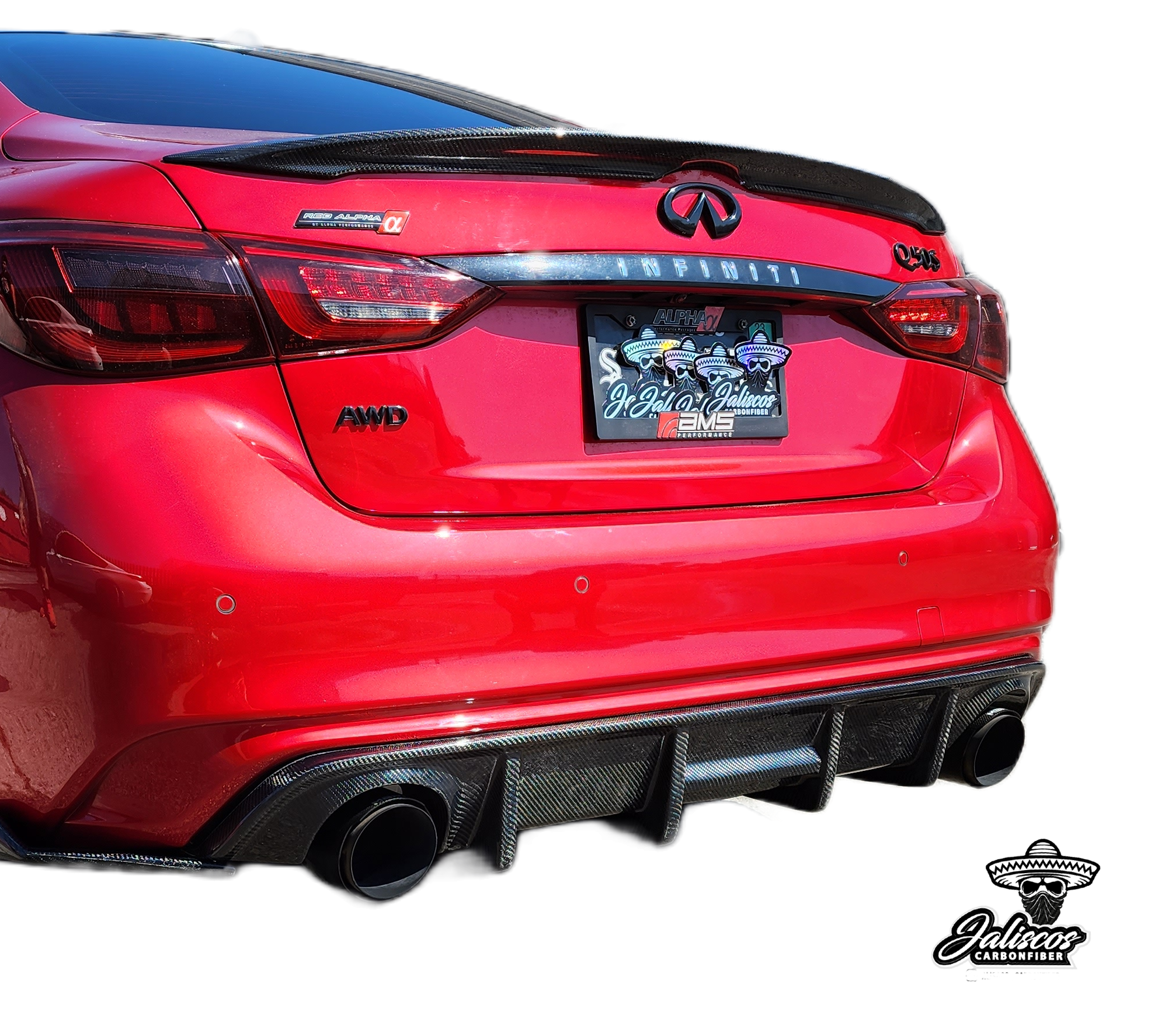 Jalisco's 'OG' Style Carbon Fiber Diffusers for INFINITI Q50 2018 ...
