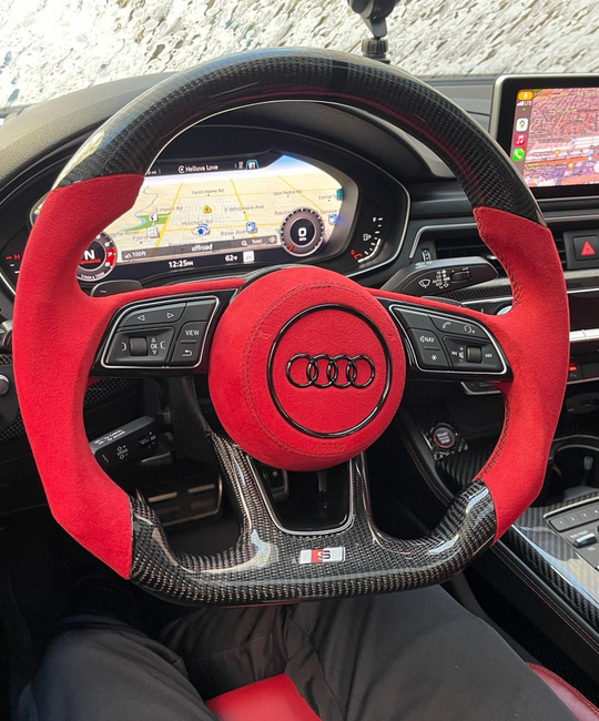 Audi s3 deals custom steering wheel