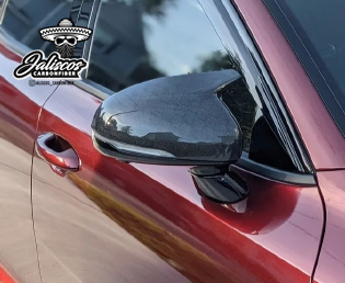 Gloss Black Side Mirror Cover Trim Cap For Kia Stinger 2018-2023 - Left & Right, Self-Adhesive ABS