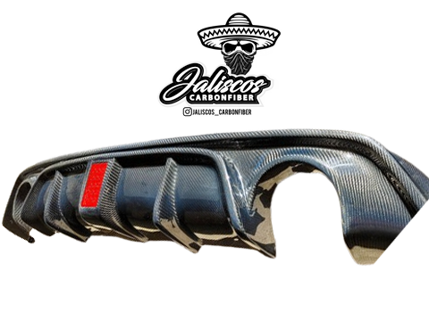 Jalisco's regular carbon fiber diffuser designed for Q50 models 2014-2017.