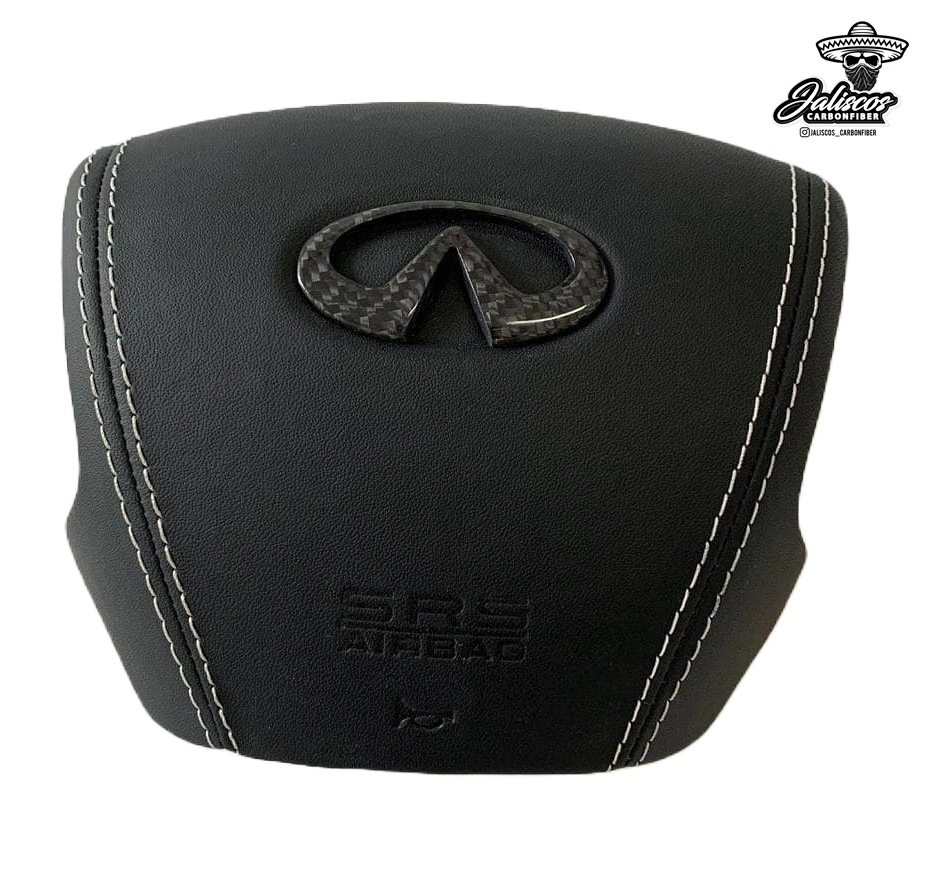 Custom Airbag Cover by Jalisco's CarbonFiber Infiniti Q50 20142017