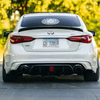 Load image into Gallery viewer, Q50 2018+ model in a forest backdrop, highlighting Jalisco&#39;s regular carbon fiber diffuser.
